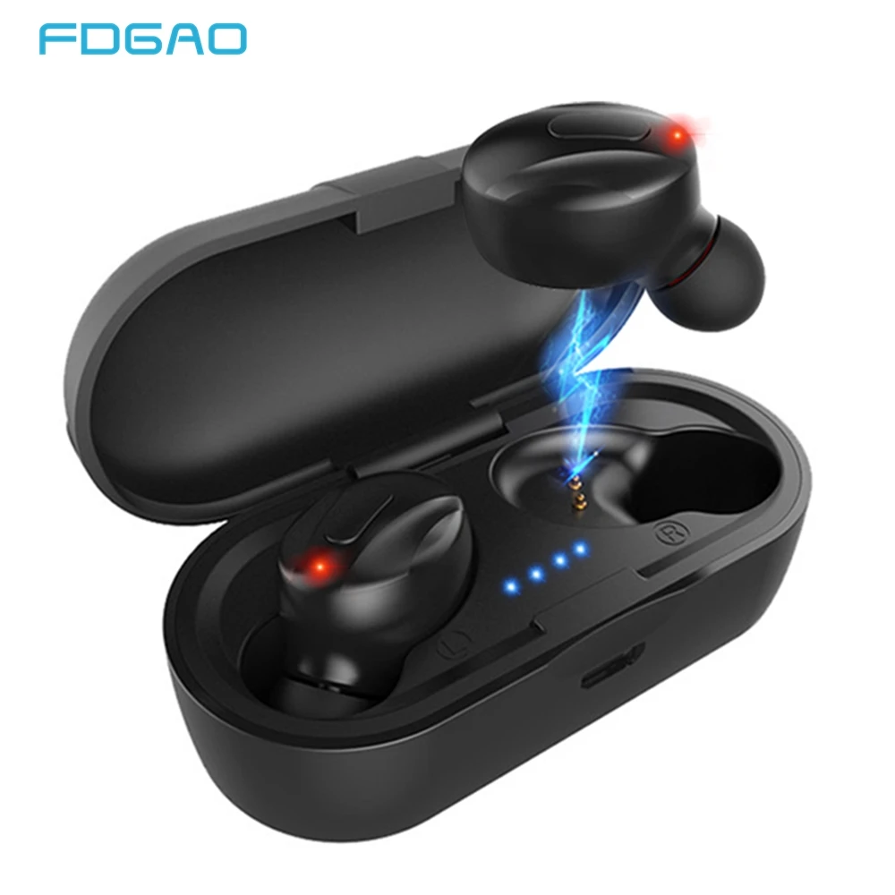

TWS V5.0 Wireless Bluetooth Earphone Mini Wireless Headphons Sport Handsfree Earbuds Stereo Dual Headset With Mic Charging Box