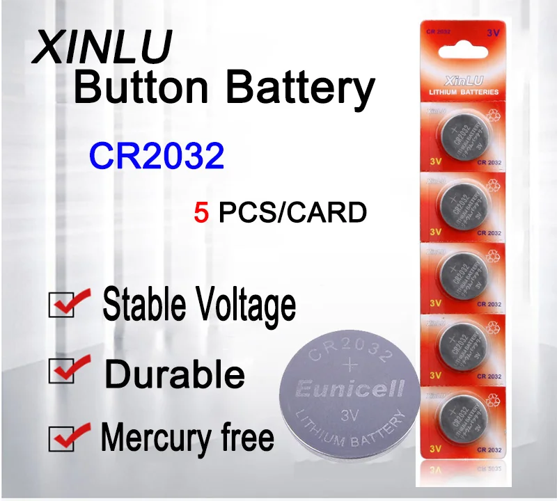 10pcs Original Brand New Battery CR2032 3v Button Cell Coin Batteries For Watch Computer BR2032 DL2032 SB-T15 EA2032C ECR2032