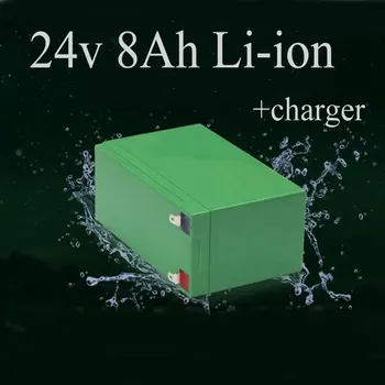 

Brand 24v 8ah lithium li-ion battery 8000mah for e bike scooter wheelchair 24v 250w 350w motor power batteries + charger