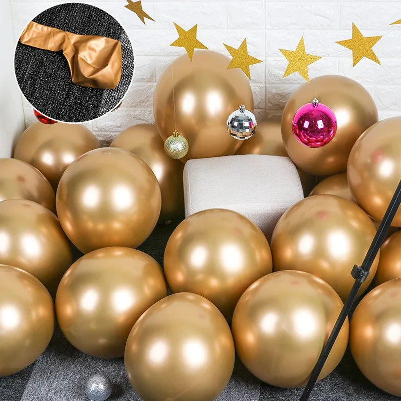 10 шт 12-дюймовые металлические шарики Happy год Merry Рождество вечерние украшения для дома украшения Санта Клаус елку