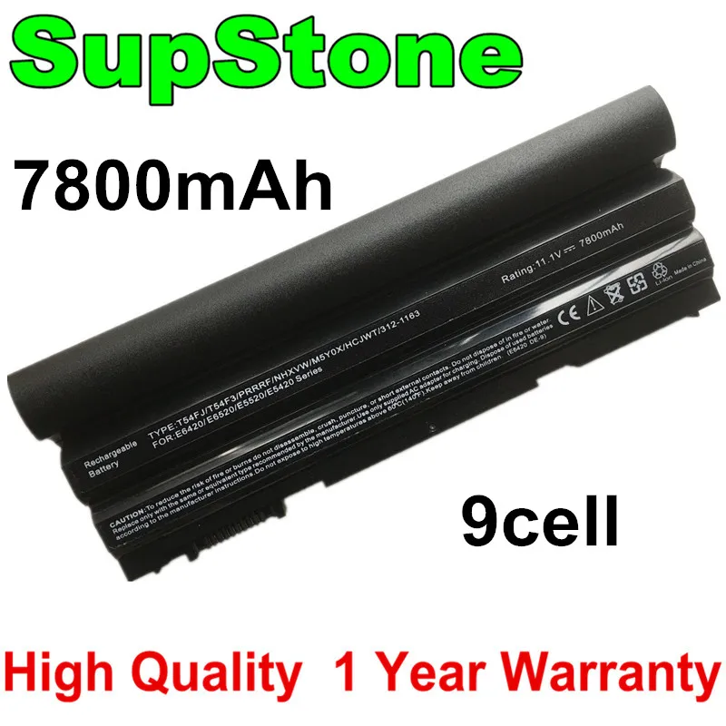 Supstone 7800 мА/ч, T54FJ E6420 Батарея для Dell Latitude E5420 E5520 E6430 M5Y0X 8858X KJ321 P9TJ0 prrrf T54F3 UJ499 009K6P 9 ячеек