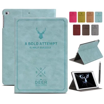 

XSKEMP Luxury Tablet Shockproof Smart PU Leather Stand Case Cover For iPad Air iPad 5 9.7" Auto Sleep Wake Up With Pen Stylus