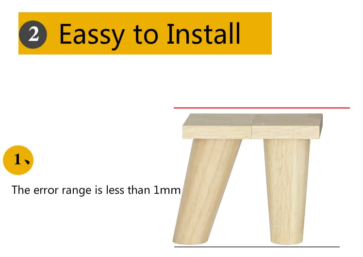 Description Picture 6 of itemNordic Style Solid wood Furniture Foot Multifunction TV Cabinet Feet Sofa leg Oak Wooden Table Legs Stool Feet Furniture Parts