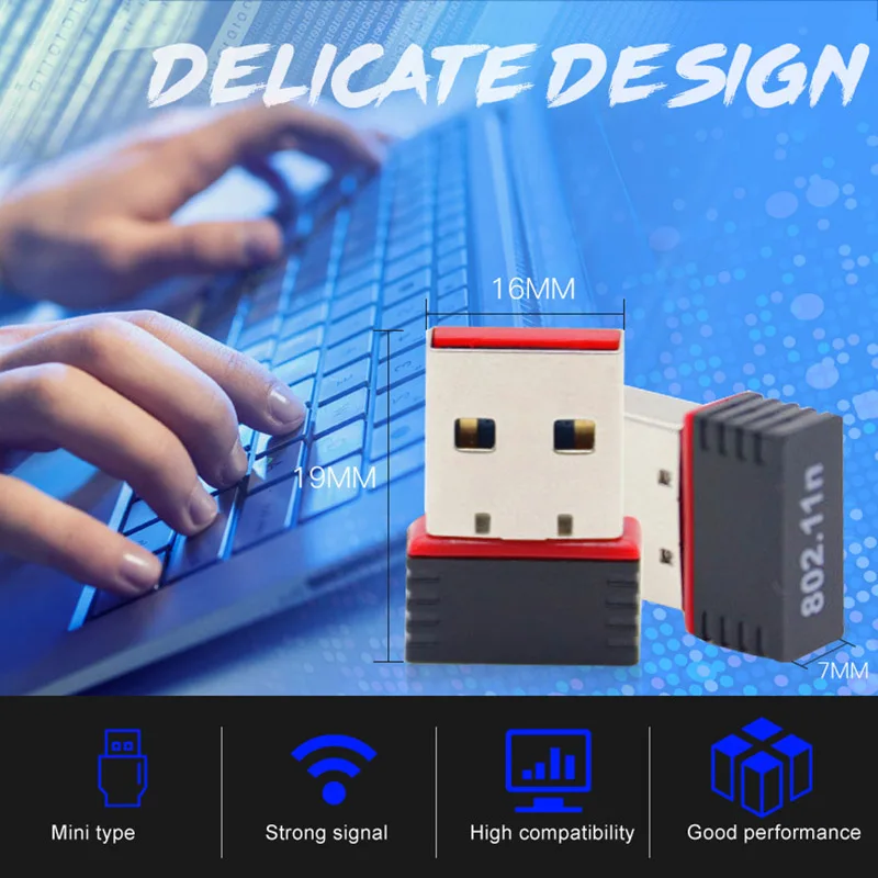 2019 оптовая продажа 1 шт. USB wifi адаптер беспроводной мини-адаптер быстрая скорость