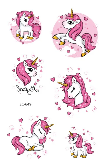 5-Sheet-Unicorn-Child-Tattoo-Sticker-DIY-Stick-Label-Pink-Cute-Cartoon-Girl-Hand-Account-Decor.jpg_640x640 (2)