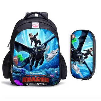 

16 Inch How to Train Your Dragon 3 Children School Bags Orthopedic Backpack Kids School Boys Girls Mochila Infantil Catoon Bags