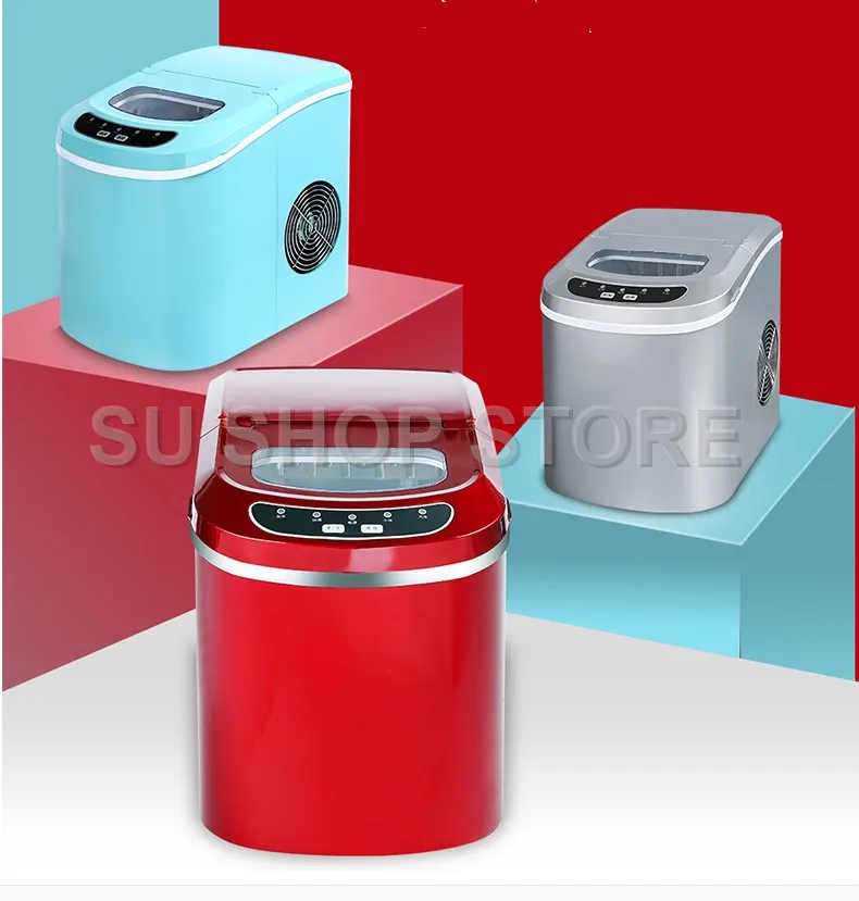 12kgs/24H Portable Automatic ice Maker, Household bullet round ice make machine for family, bar,coffee shop