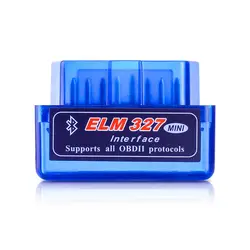 Супер Мини elm327 Bluetooth OBD2 V1.5 Elm 327 V 1,5 OBD 2 автомобиля диагностический-инструмент сканер Elm-327 адаптер obd-ii инструмент диагностики авто