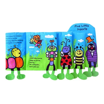 

Hot Sale Baby Toys Soft Book Kids Early Cognitive Development Book Goodnight Educational Unfolding Learn Picture Cognize Books