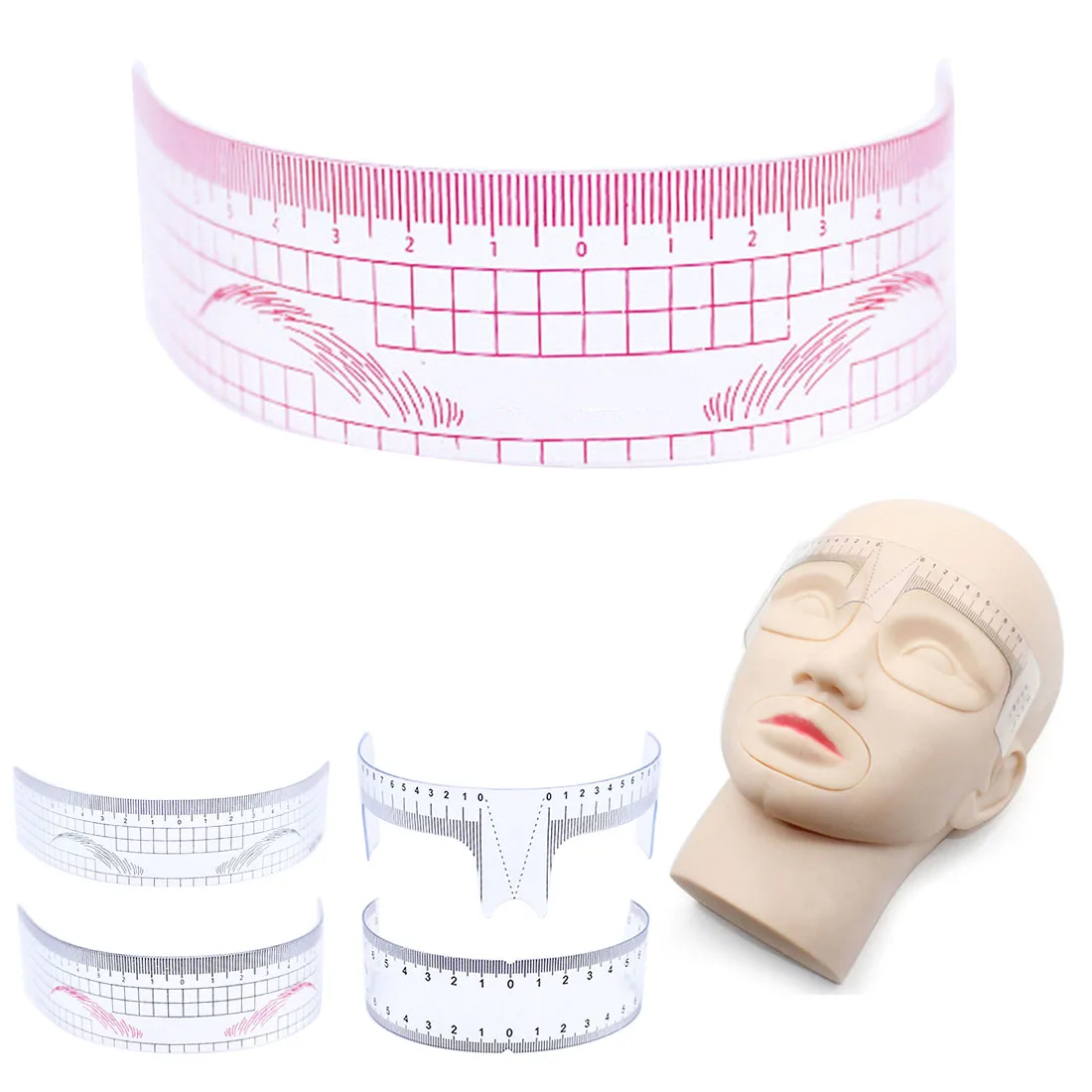 

Eyebrow Line Rule Disposable Eyebrow Stencil Tattoo Makeup Microblading Measure Tattoo Ruler Beauty Tool Eye Brow Stencil