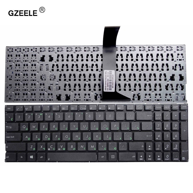 GZEELE Русская клавиатура для ноутбука ASUS K550 A550 Y581 X550V X552C X550L F501 F501A F501U Y582 S550 D552C Русская раскладка черный Россия