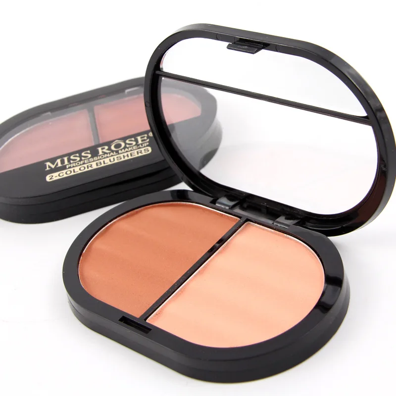 MISS ROSE 1pc Natural Blush Pink Chocolate Colors Sweet Powder Easy To