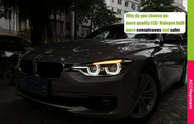 Автомобильный Стайлинг для BMW 3 серии F30 головной светильник s U angel eyes 2012- для BMW F30 светодиодный светильник Q5 Bi Xenon объектив СВЕТОДИОДНЫЙ прожектор