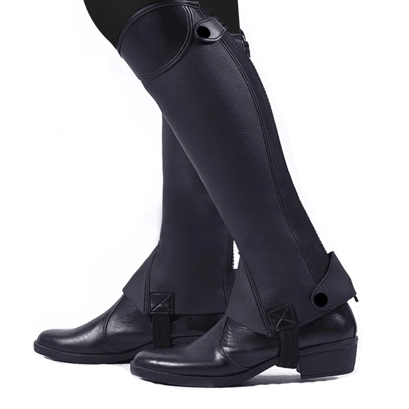 Equestrian Riding GaitersHhalf Chaps Horse Riding Boots Cover Leg Guard Gear