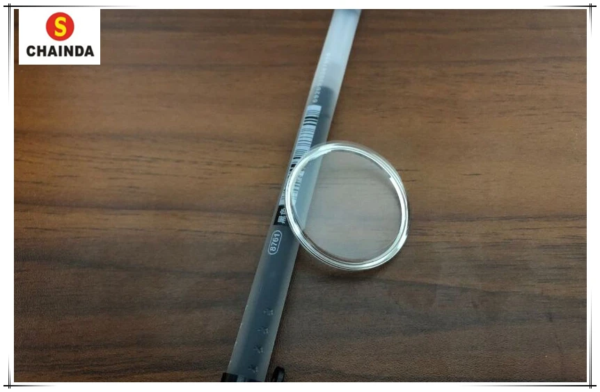 Plástico com Amarelo Anel para Reparação 1.0mm de Espessura Frete Grátis Cúpula Redonda Vidro – Pnp Tensão Relógio 68 Pçs