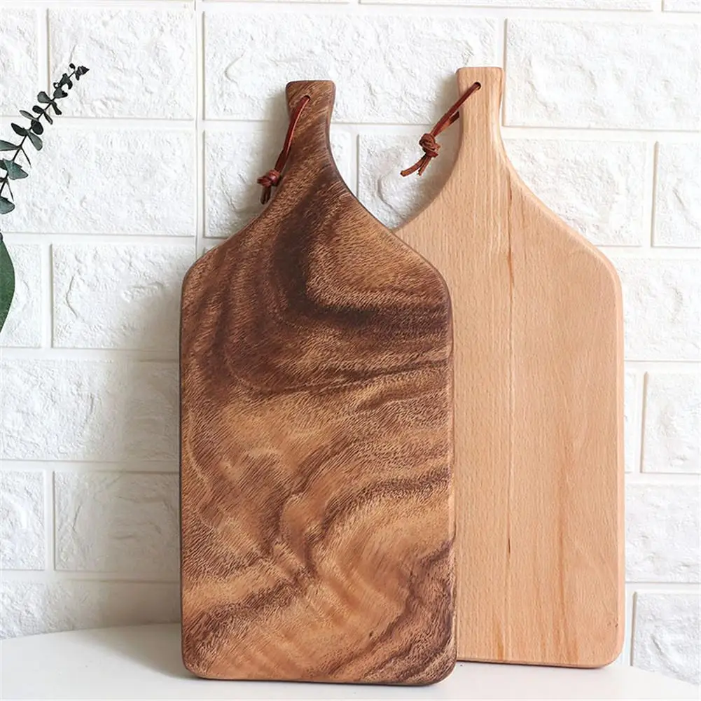 

Beech Chopping Board Tray Japanese Style Solid Wooden Sushi Rectangular Plate Simple Baking Wooden Plate