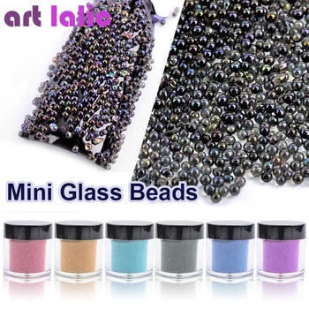 

Artlalic 1 Box Nail Caviar Beads 3D Jewelry Glass 6 Colors Nails Manicure Tools Nail Art DIY Decoration