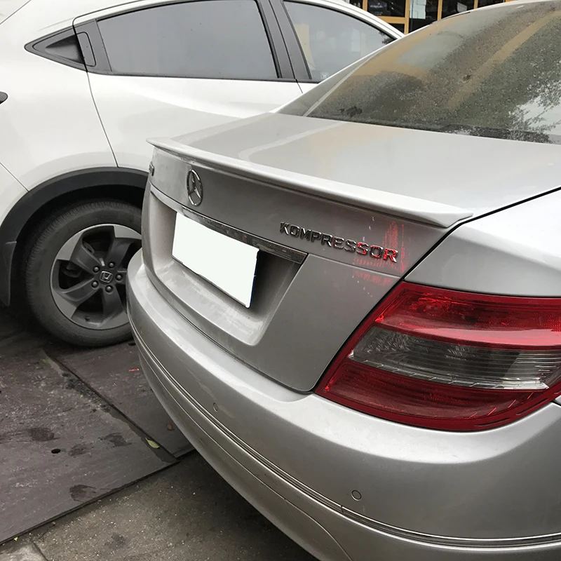 Спойлер из АБС пластика для Benz W204 задний спойлер C180 C200 C260 C280 C300 C74 2008 2014|Спойлеры и