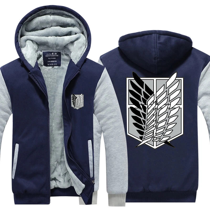 Fans Wear Attack on Titan Coat Zipper Hooded Printed Hoodies Shingeki No Kyojin Winter Sweatshirt Rivaille Zip Up Sweatshirts Fans Wear Attack on Titan Coat Zipper Hooded Printed Hoodies Shingeki No Kyojin Winter Sweatshirt Rivaille Zip Up Sweatshirts