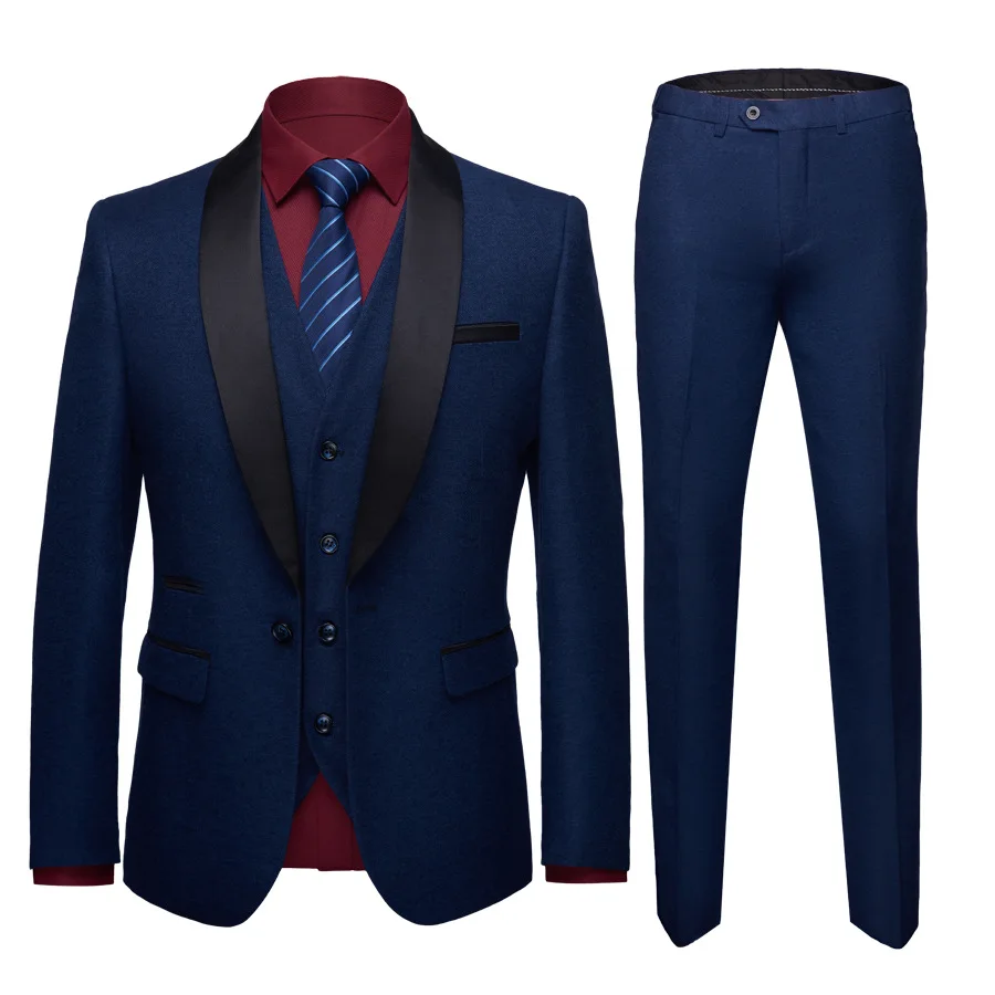 В натуральную величину костюм Homme Mariage 3 предмета в комплекте Однобортный два Buttron