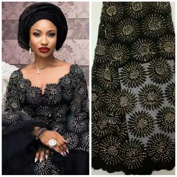 Nigerian Lace Fabric 2018 High Quality Lace African Tulle Lace With Stones, Nigerian French Latest African Lace 2018 AMY485B-A - Category 🛒 Home & Garden