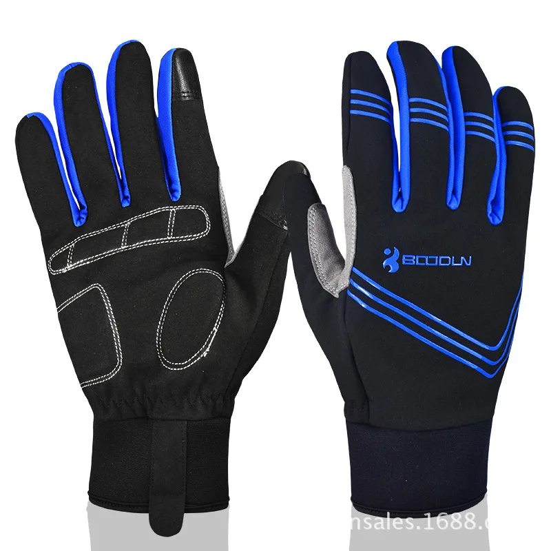 2017 New Winter Windproof Cycling font b Gloves b font MTB Bicycle Luvas Full Finger font