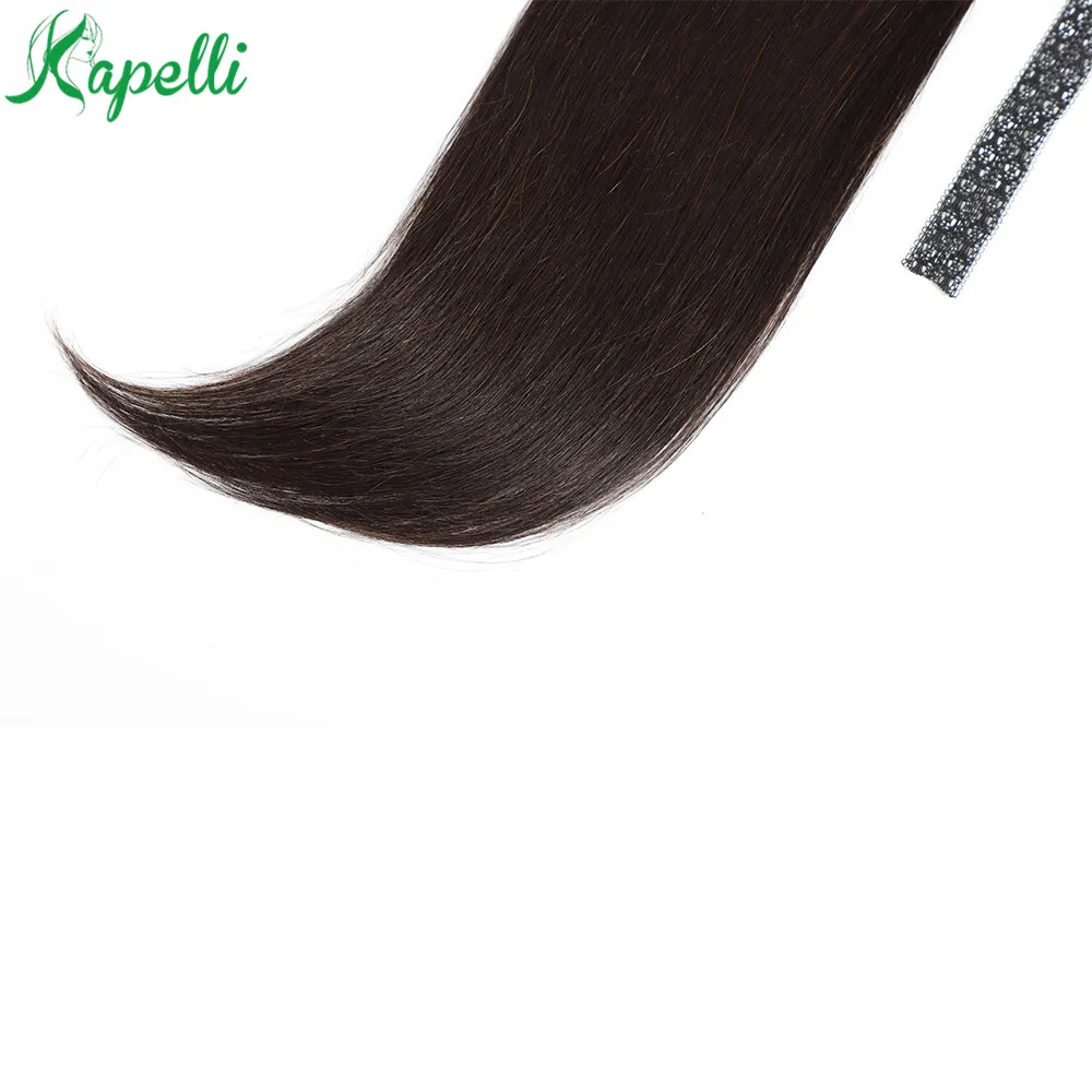 Прямые бразильские человеческие волосы, кружевная лента, конский хвост, волосы для наращивания на заколках, натуральный цвет, Remy, конский хвост, продукция 100 г за штуку