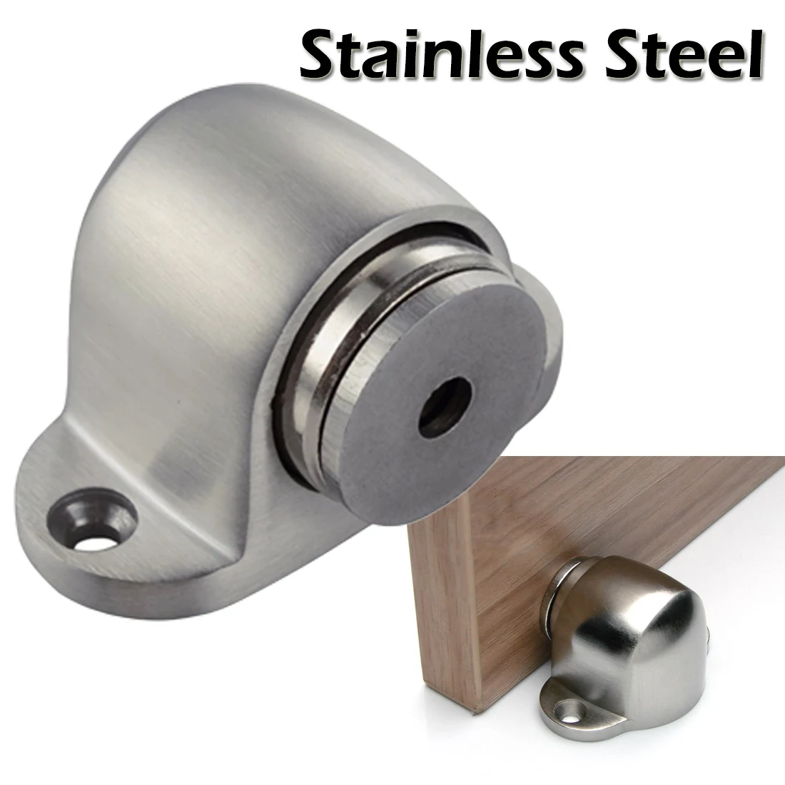 

1PC Strong Magnetic Door Stopper Suction Gate Supporting Hardware Powerful Mini Door Stoper with Catch Screw Mount 53mm*30mm