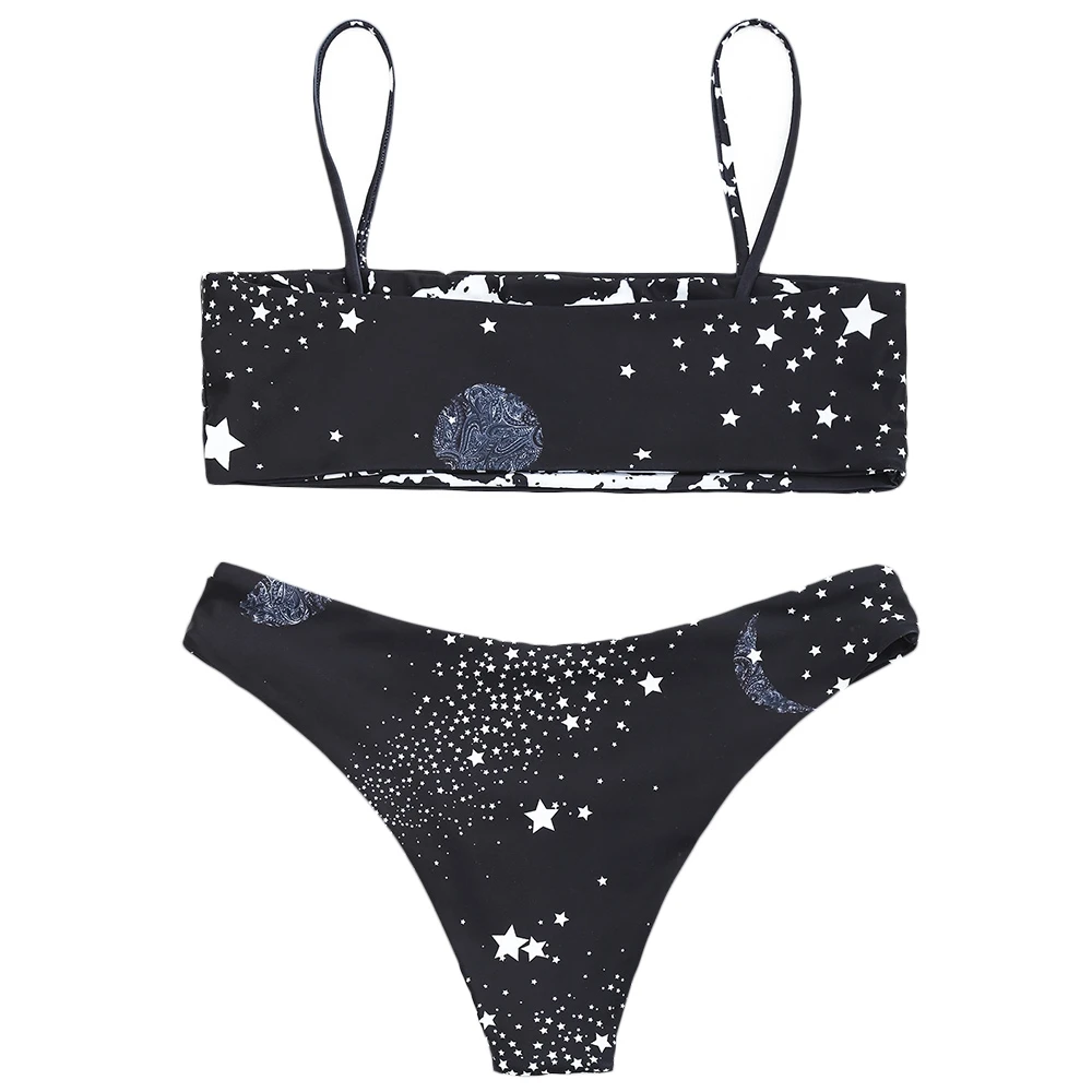 star print bathing suit
