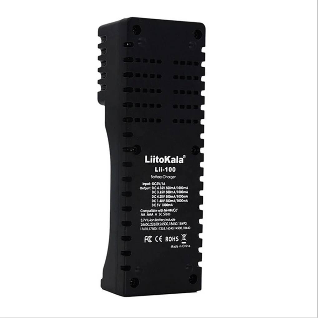 Liitokala Lii-100 зарядное устройство для 18650 26650 4,35 V/3,2 V/3,7 V/1,2 V/V перезаряжаемый аккумулятор