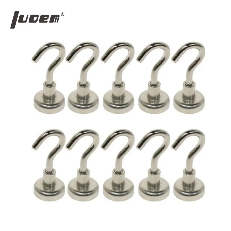 

LUOEM Housekeeper Magnetic Hooks Power Hook Magnet Holder Super Heavy Neodymium Rare Earth Suction Key Holder Wall