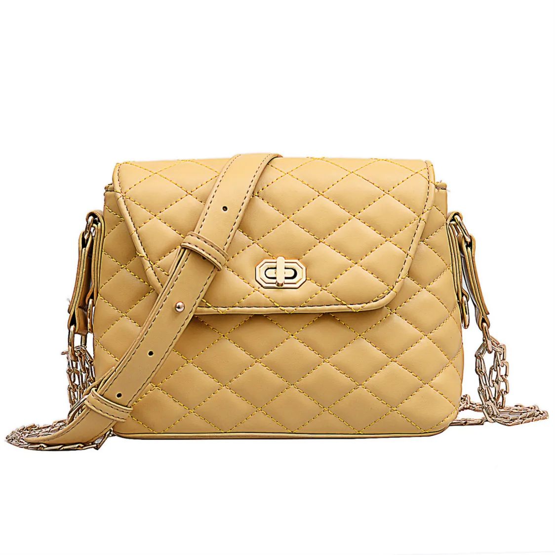 

2019 New Shoulder Bag Rhombic Women Chain Small Square Messenger Bag Fashion Crossbody Shoulder Bag Famous Designer Handbags