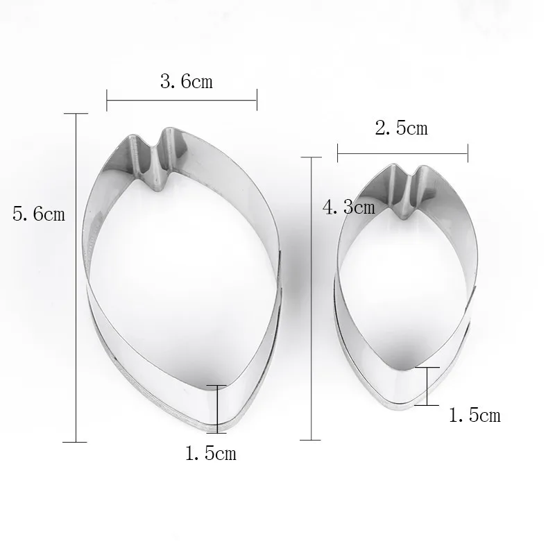 Абрикос 2 шт./компл. цветок тюльпана оригинальные формочки для печенья в виде украшения Инструменты Fondant(сахарная) форма для кексов печенья резак для выпечки инструменты для приготовления печенья