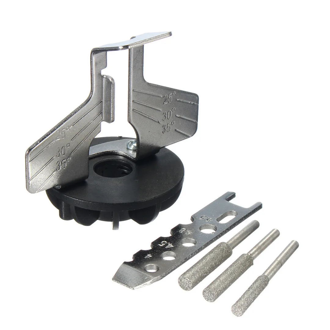 

Chain Saw Sharpening Attachment Rotary Power Drill Hand Sharpener Adapter Tool Replacement Parts With Polishing Tool and Ruler