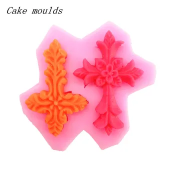 

Silicone mold K074 corss shape baking mold Fondant cake mold chocolate mold Decoration tools