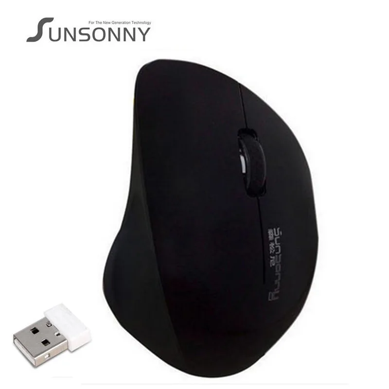 Sunsonny SR-7700 Celltele IMP Беспроводная USB 2,4 ГГц мышь настольный игровой компьютер офисный ноутбук удобная зарядка мыши - Цвет: Черный