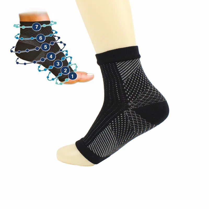 

Women Ankle Heels Support Men Compression Foot Angel Sleeve Heel Arch Support Pain Relief Men Male socks 2018 Hot DropShipping