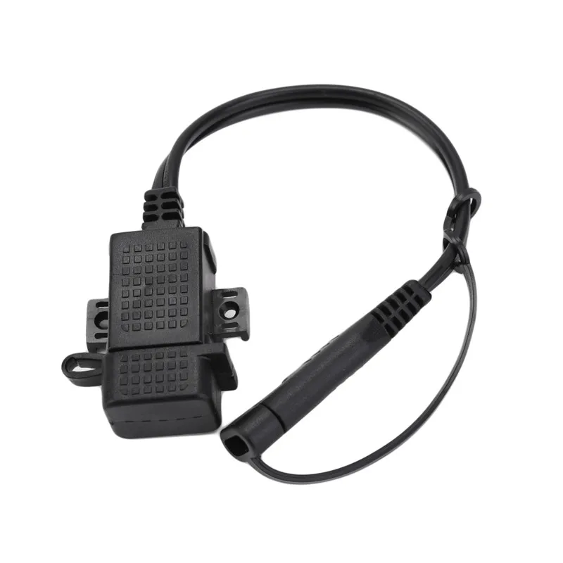 Best SAE To USB Cable Adapter Quick 2.1A Port With Inline Fuse Waterproof USB Charger For Motorcycle Cellphone Tablet GPS 4