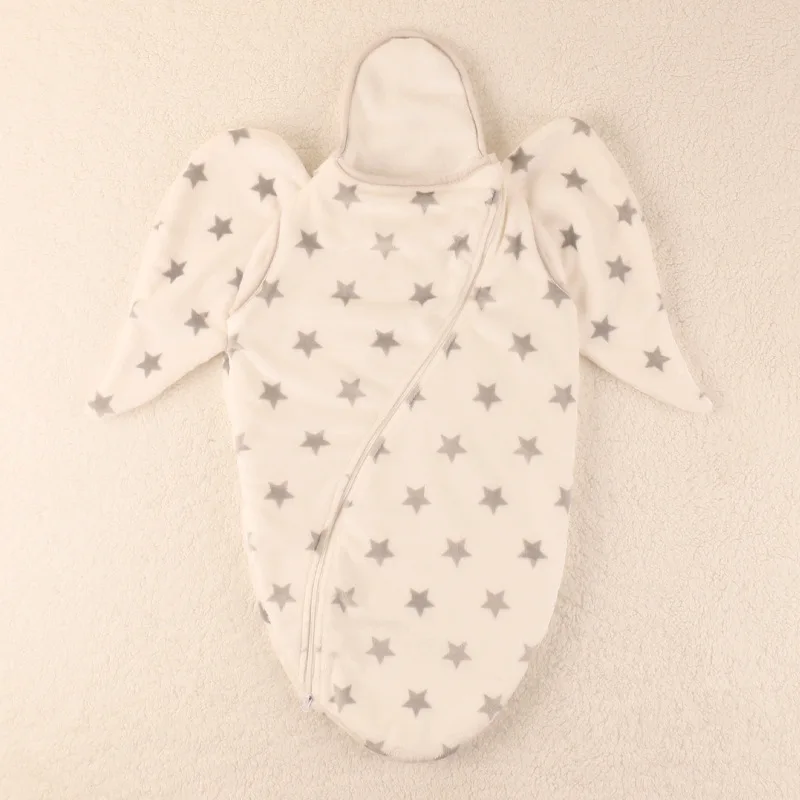 

Newborn Swaddle Angel Infant sleeping bag With Wing Baby Blanket Wrap Envelope for Little Boys Girls 0-6 Month Baby For Summer