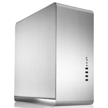 JONSBO – coque en aluminium argenté UMX4, Support de carte mère ATX, alimentation usb 3.0, châssis média pour maison refroidie à l'eau