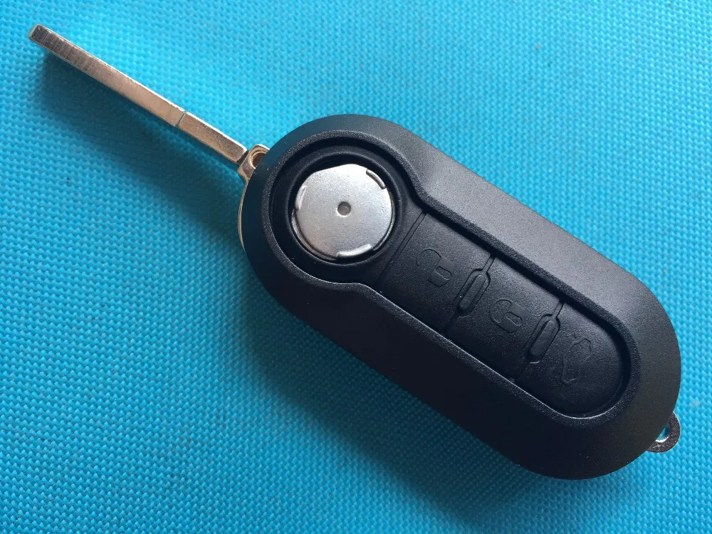 

1pc New Replacement Key cover blank For Fiat GRANDE PUNTO 500 BRAVO DUCATO PANDA 3 Button FOB REMOTE flip CASE uncut blade shell