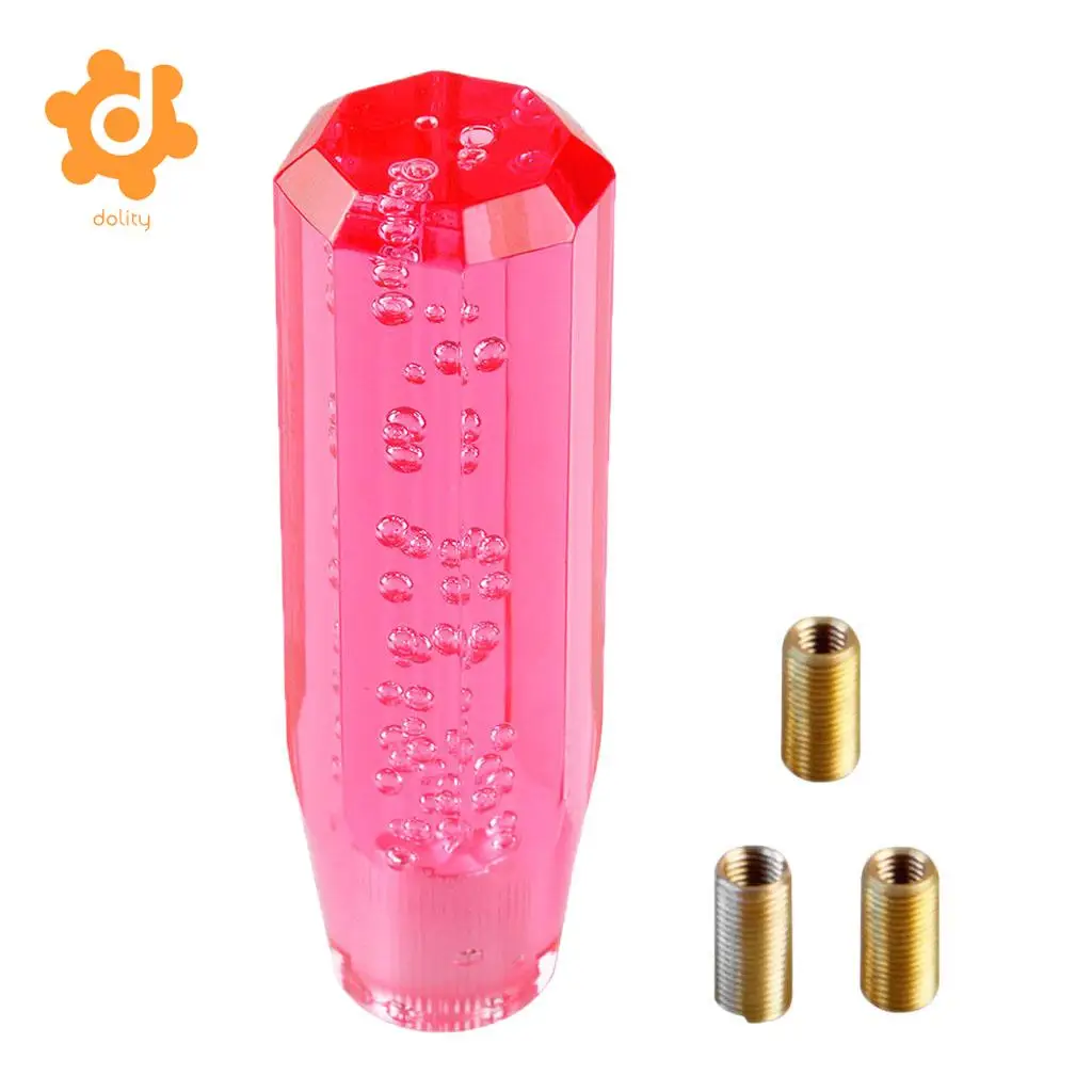 dolity Transparent Gear shift knob Crystal Bubble Shift Knob Manual Fitment 