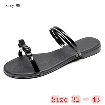 

Summer Style Shoes Slides Women Flat Sandals Woman Shoes Flip Flops Slippers Ladies Sandals Plus Size 32 33 - 40 41 42 43