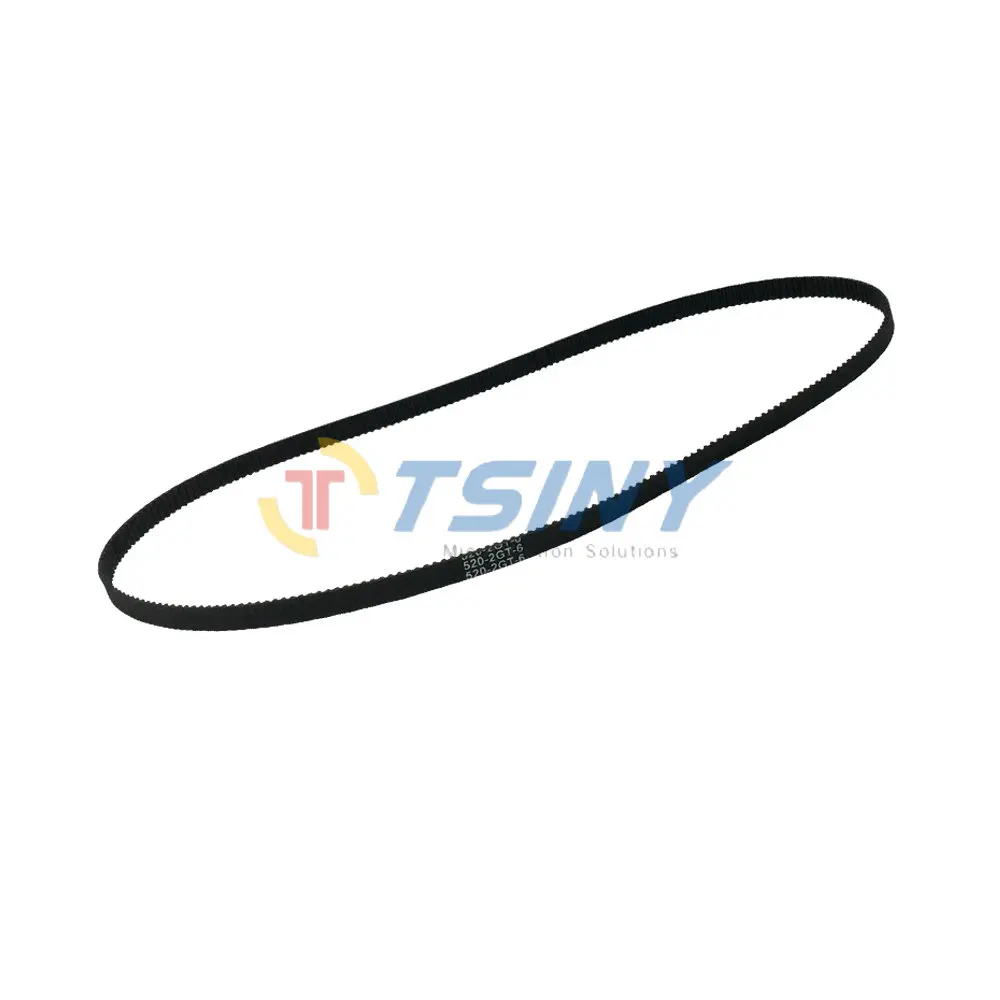 

Pack of 10pcs 3D Printer Accessories 2GT Timing Belt Closed Loop Length 520mm Teeth 260 Width 6mm Pitch 2mm Arc Tooth Belt