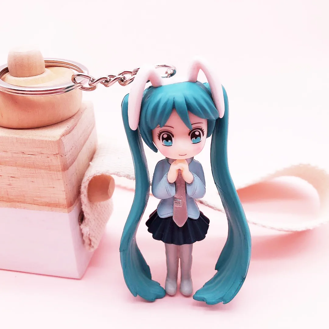 

Cute Sailor Moon Tsukino Usagi Hatsune Miku Janpanese Girls Big Eye Figures PVC Action Figure Model Keychain Children Toys Dolls