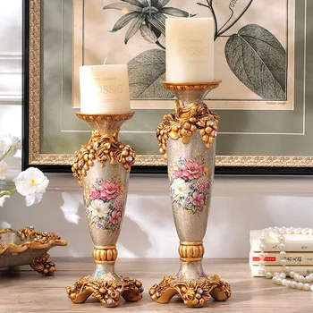 

dream series of European retro Home Furnishing decorative candlestick level wedding gifts resin crafts ornaments