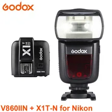 Godox Винг V860II-N HSS i-ttl 2,4G Беспроводная вспышка Li-on камера добавить X1T-N передатчик для Nikon DSLR камеры s