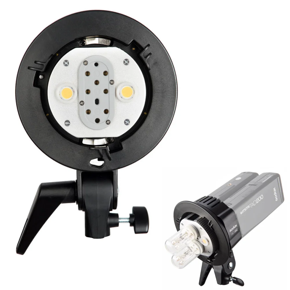 

Godox AD-B2 Dual Power Flash Head S-type Bracket Bowens Mount for AD200 Speelite