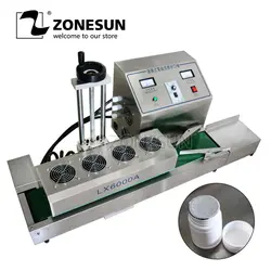 ZONESUN запайки DL-1800 Электромагнитная непрерывная индукционный светильник алюминий машина для склеивания фольги индуцировали