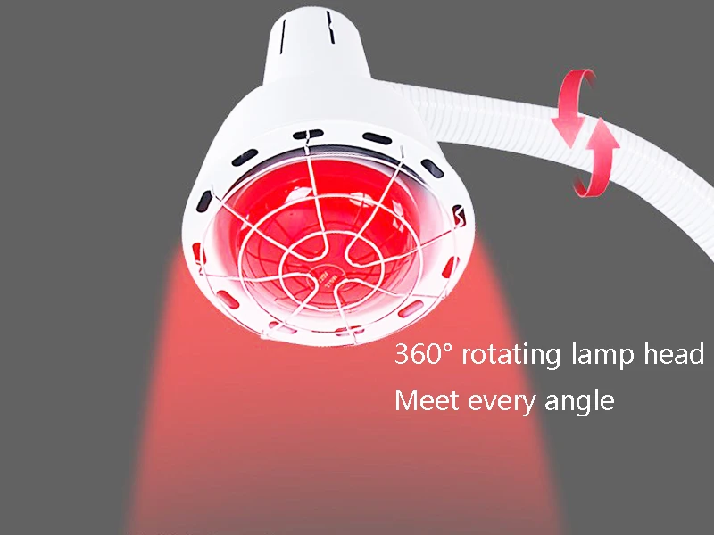 275 Вт двойная голова пол массаж терапия инфракрасная терапия нагревательная лампа светильник для кожи облегчение боли физиотерапия